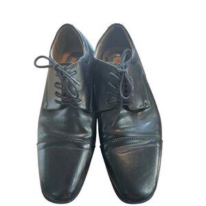 Nunn Bush Mens Black Leather‎ Lace-Up Dress Shoes Size 8.5